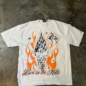 Lost Hills - Faded Flames Tee XLarge
